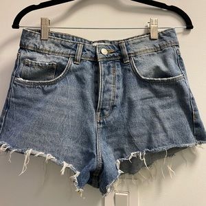 High Waisted Loose Jean Shorts
